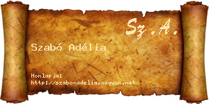 Szabó Adélia névjegykártya